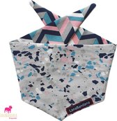Hondenbandana | Knoopbandana | Mozaïek maat M