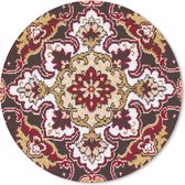 Muismat - Mousepad - Rond - Perzisch Tapijt - Kleed - Mandala - 50x50 cm - Ronde muismat