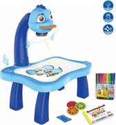 Tekentafel kinderen "creative" (blauw) - tekentafel - tekentafel kinderen met projector