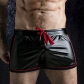 Sexy Sportshort In Spandex Zwart / Rood Maat XL