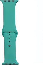 Hidzo Horlogebandje - bandje geschikt voor Apple Watch Series 1/2/3/4 - 42MM / 44MM - Siliconen - Licht Groen