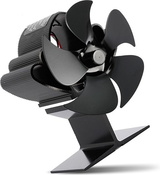 Valiant Whirlwind kachelventilator - warme lucht circulerende warmte aangedreven houtbrander ventilator, zwart Valiant Whirlwind kachelventilator - warme lucht circulerende warmte aangedreven houtbrander ventilator, zwart