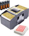 MUSS® Kaartenschudmachine - Set - Inclusief Kaarten En 4 Batterijen - Kaartenschudder - Schudmachine - Kaarten - Poker