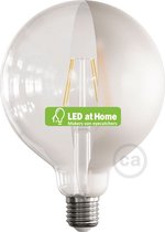 LEDatHOME - LED Light Bulb Globe G125 Gebogen Spiraal filament - Tattoo Lamp® Half 4W E27 2700K