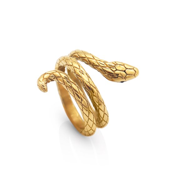 Schitterende Gold Plated Cleopatra Ring mm.
