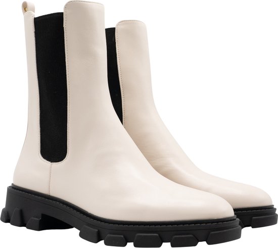 Michael Kors Ridley Chelsea Bottes femmes pour femmes - Crème - Taille 41 |  bol