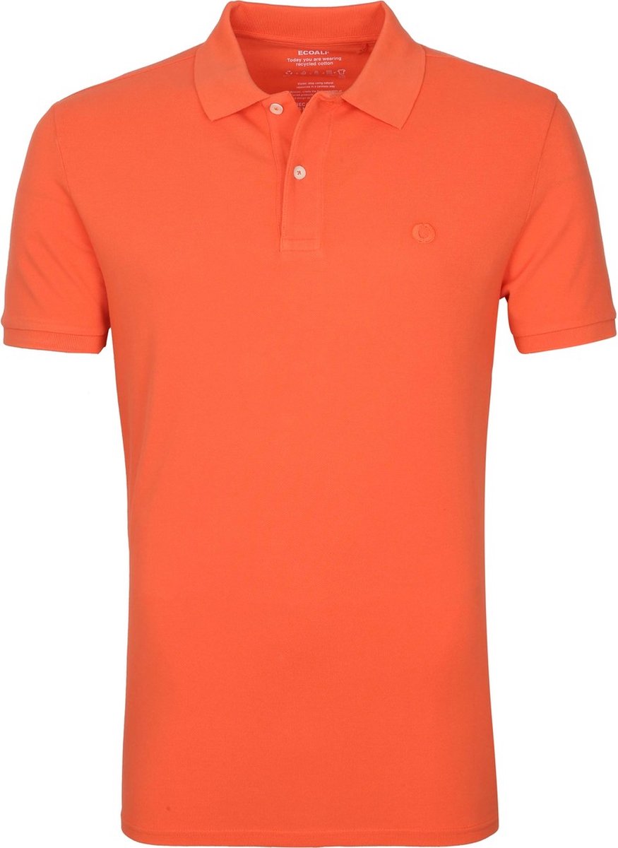 Ecoalf - Polo Ted Oranje - Modern-fit - Heren Poloshirt Maat M
