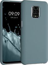 kwmobile telefoonhoesje voor Xiaomi Redmi Note 9S / 9 Pro / 9 Pro Max - Hoesje met siliconen coating - Smartphone case in Arctische nacht