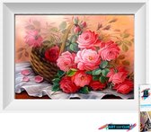 Artstudioclub®  Diamond painting volwassenen 20*25cm  bloemenmand