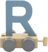 Lettertrein R blauw | * totale trein pas vanaf 3, diverse, wagonnetjes bestellen aub