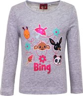 Bing t-shirt met lange mouwen grijs - Bing - Bing t-shirt longsleeve - T-shirt voor kinderen - T-shirt voor jongens - T-shirt voor meisje - Bing Bunny t-shirt - Bing shirt