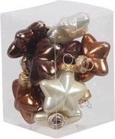 Oneiro's luxe kersthangers Opal Mix STAR - SET VAN 9 - ø10 cm - kerstbal - luxe verpakking – kerstcollectie – kerstdecoratie – kerstboomhanger – kerstversiering