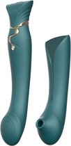 Zalo Queen PulseWave vibrator - groen