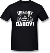 Grappig t-shirt This Guy is Going to be a Daddy zwart maat XL - tshirt - zwangerschap - babyshower - daddy - genderreveal