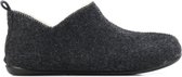 CM Comfort Vrouwen Canvas    Harde zool  Pantoffels / dichte Sloffen - 66066004 - Antraciet - Maat 41