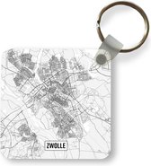 Sleutelhanger - Uitdeelcadeautjes - Stadskaart Zwolle - Plastic