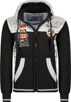 Zwart Vest Met Capuchon En Rits Geographical Norway Geday - L