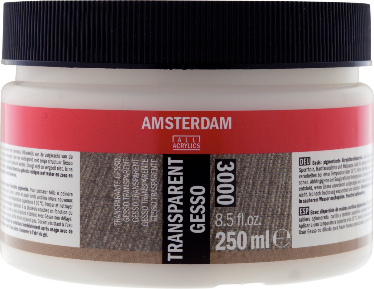 Gesso - Transparant - Amsterdam - 250ml