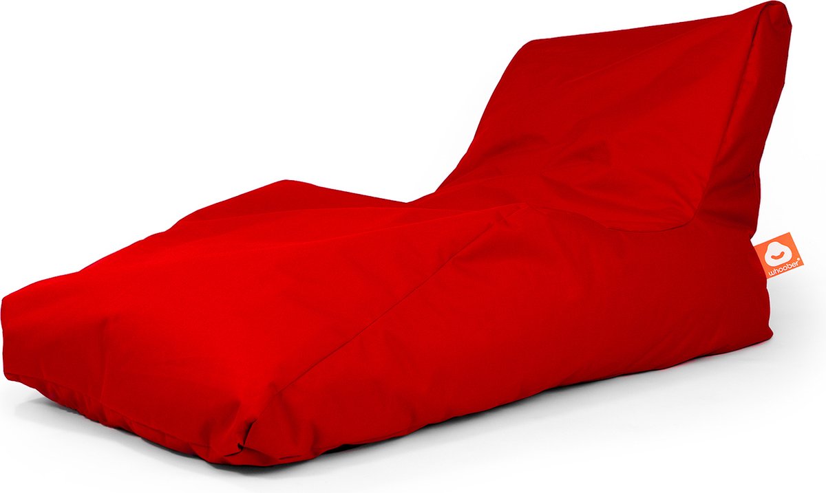 Whoober loungestoel zitzak Bali XL outdoor rood - Wasbaar - Voor binnen en buiten