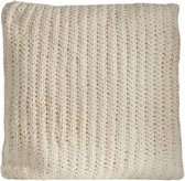 Giftdecor Zitkussen Gestreept 60 X 60 Cm Wol Crème