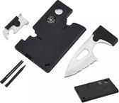 Creditcard Survival Kit - Pas - Kaart - Portemonnee - SOS Outdoor Card Multi Tool - Wallet Card