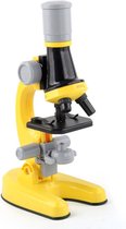 Prescope Microscoop voor Kinderen - Biologie - Educatief speelgoed - Vergroting 100x / 400x / 1200x - Geel