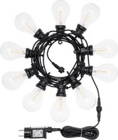 LOTTI Party Light zomerslinger - Koppelbaar - 5,50 m - 10 bollen - Ø 67 mm - Warm wit - Led