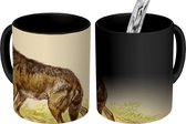 Magische Mok - Foto op Warmte Mok - Wolf - Roofdier - Planten - 350 ML