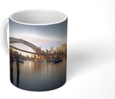 Mok - Boten voor de Sydney Harbour Bridge in Australië - 350 ML - Beker