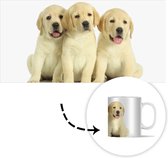 Mok - Koffiemok - Schattige Labrador Retriever puppy's - Mokken - 350 ML - Beker - Koffiemokken - Theemok