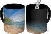 Magische Mok - Foto op Warmte Mok - Een regenboog bij Tunnels Beach op Hawaii - 350 ML