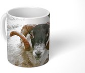 Mok - Koffiemok - Schaap - Hoorn - Portret - Mokken - 350 ML - Beker - Koffiemokken - Theemok