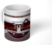 Mok - Typemachine - Retro - Letters - 350 ML - Beker