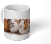 Mok - Koffiemok - Vijf cavia's op een rij - Mokken - 350 ML - Beker - Koffiemokken - Theemok