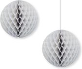 10x Papieren kerstballen grijs 10 cm Kerstversiering - Kerstboomversiering - Kerstballen van papier