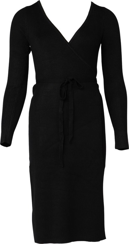 Robe Femme Guess Everly Wrap Dress - Zwart - Taille S