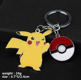 Pikachu Pokemon Sleutelhanger Cartoon Pocket Monster Zinklegering Niet Roestig Hanger