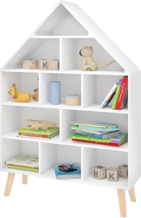 Boekenkast Huis voor Kinderkamer Boekenrek Kind - Boekenkast - Kleuter - Baby -... | bol.com