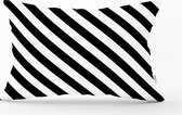 Zethome - Rechthoek Kussenhoes - Soft Touch – 35 cm x 55 cm - Sierkussenhoes - Aan Beide Zijdig Bedrukt - Rits