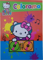 Hello Kitty "DJ" Kleurboek +/- 48 kleurplaten
