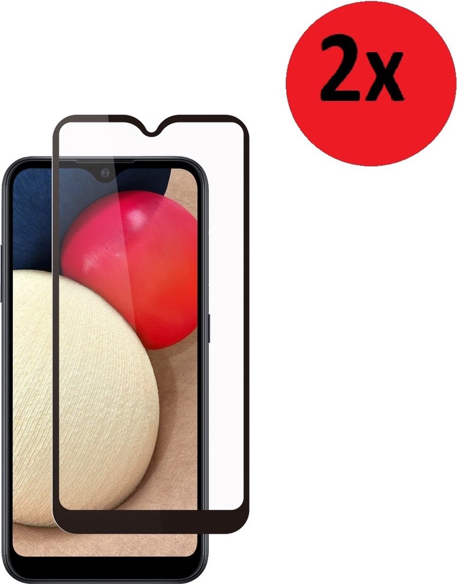 Full Screenprotector Geschikt voor Samsung Galaxy A42 - A42 Full Tempered Glass 2x