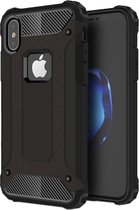 Mobiq Rugged Armor Case iPhone XS | iPhone X | Stevige back cover | TPU en Polycarbonaat | Stoer ontwerp | Schokbestendig hoesje Apple iPhone X/Xs (5.8 inch)