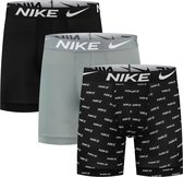 Nike Brief Sportonderbroek - Maat S  - Mannen - zwart - grijs - wit