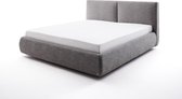 Atesio gestoffeerd bed incl. matras Bari 180 cm met opbergruimte.