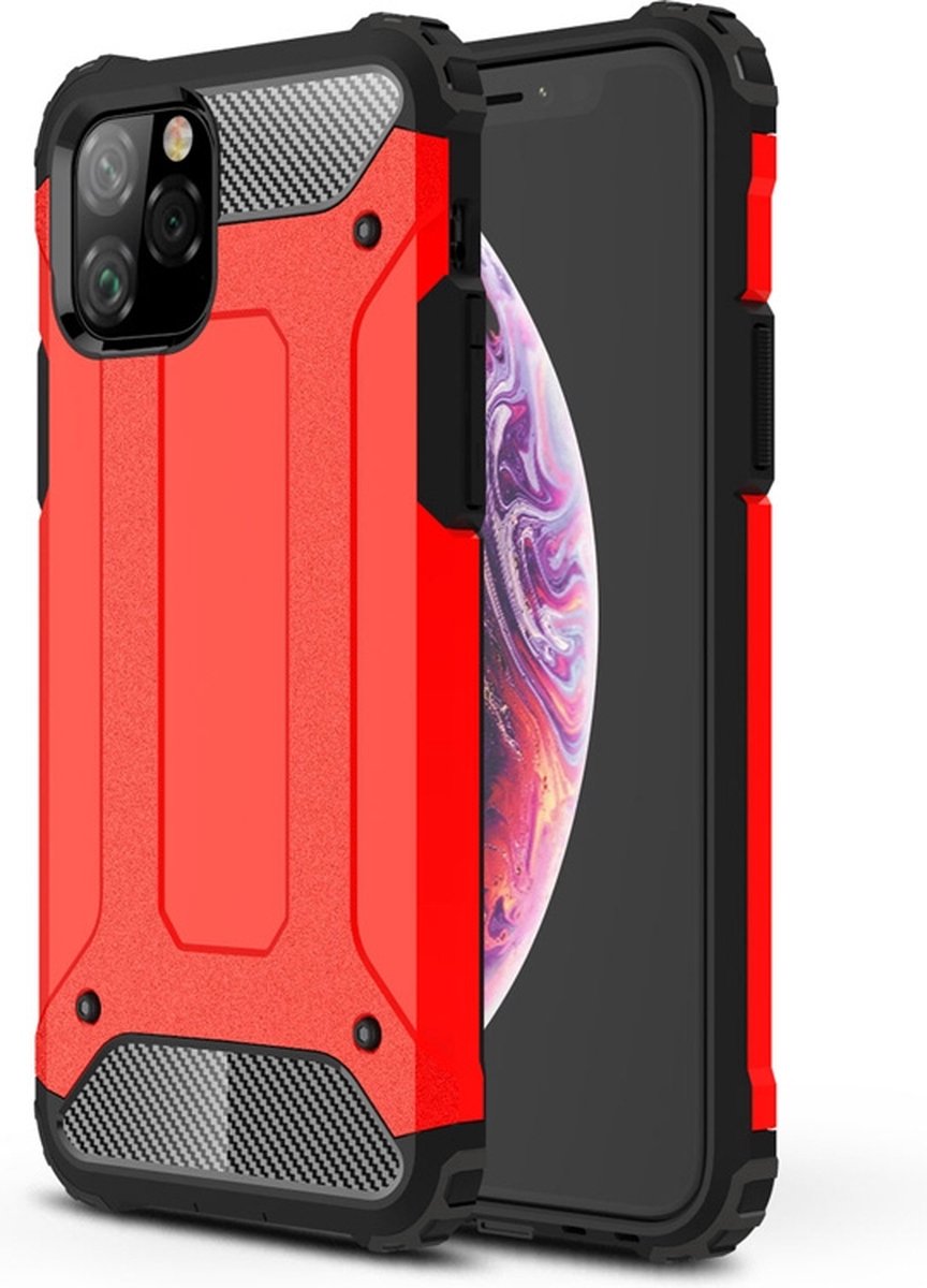 Mobiq - Rugged Armor Case iPhone 11 Pro - rood
