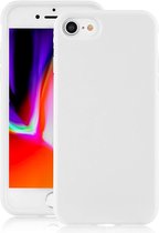 Mobiq - Coque en Siliconen liquide iPhone SE (2020)/8/7 | Blanc