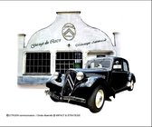 metalen reclamebord Citroën traction garage 30x40 cm