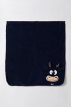 Woody plaid - donkerblauw - highlander koe - 212-1-PLA-M/885 - 150x200cm