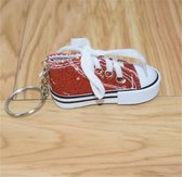 sleutelhanger | glitter | schoen | rood