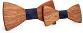 DWIH - houten Vlinderdas - Vlinderstrik van hout - Vader & Zoon - Sumeet